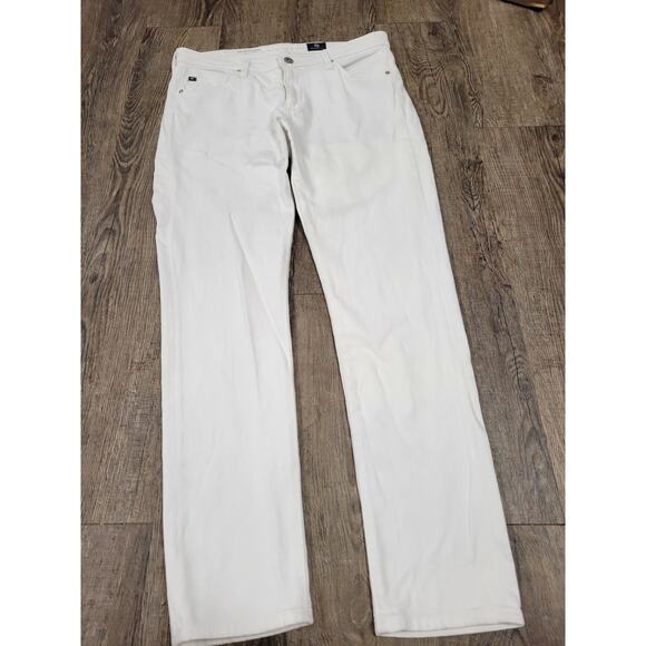 AG Adriano Goldschmied Womens Jeans 28R White The Prima Ankle Cigarette Stretch - Picture 1 of 4